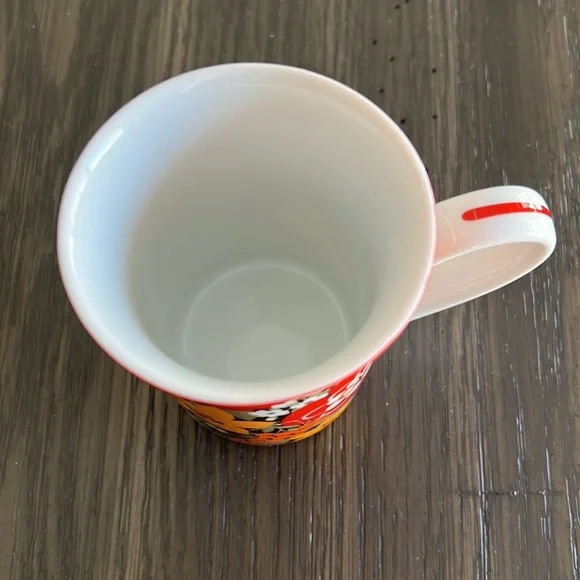 🎉HP 3X🎉Vera Bradley Retired Red, Yellow, Orange, White Flower Coffee Cup Mug - Picture 3 of 4